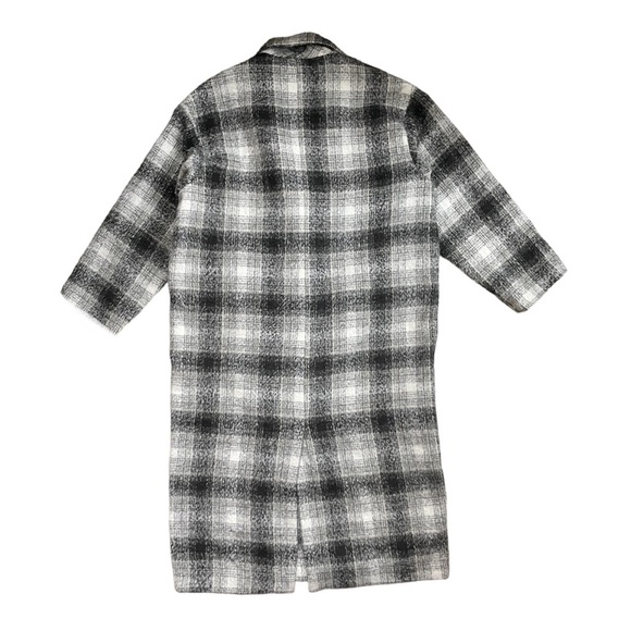 Monki Plaid Coat - Picture 3 of 4